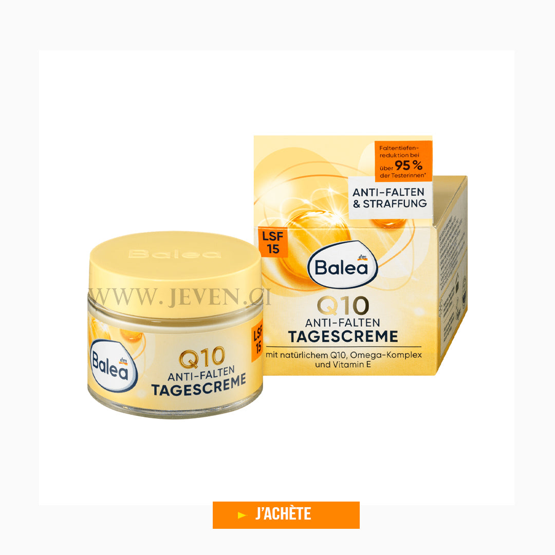 Crème visage anti-rides Q10 SPF 15, 50 ml- pour le visage