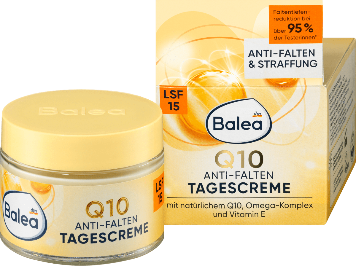 Crème visage anti-rides Q10 SPF 15, 50 ml- pour le visage