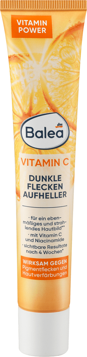 Crème visage Balea - vitamine C éclaircissante taches brunes, 50 ml