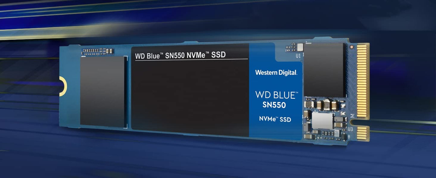 Disque interne SSD- 1 Tera M.2- Western Digital Blue SN550 NVMe- pour Ordinateur Portable