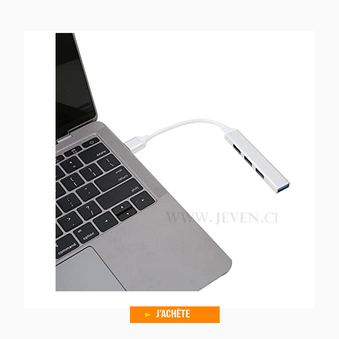 Concentrateur Adaptateur USB HUB pour Apple Macbook Air, Pro