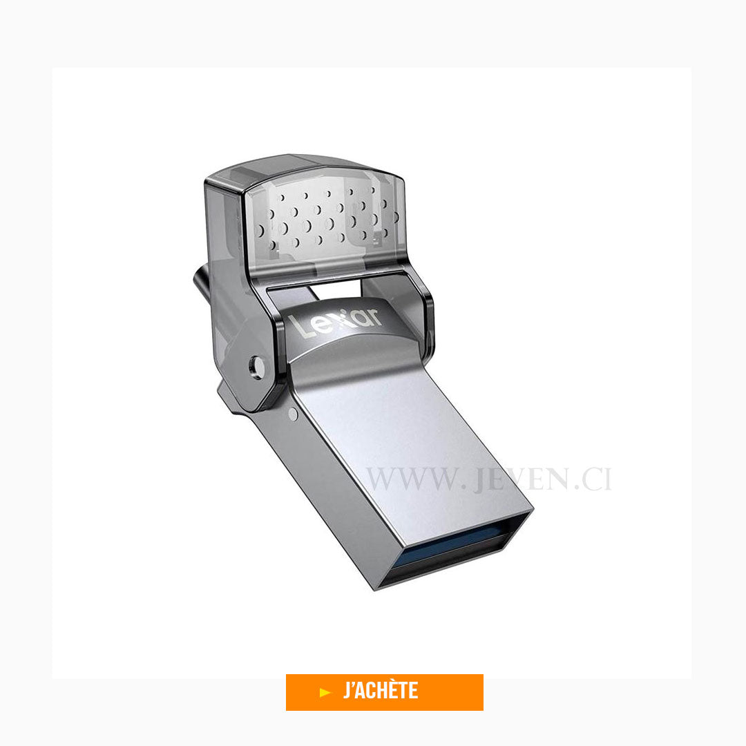 Clé USB Lexar JumpDrive D35c 32Go- Dual Drive Type-C & Type-A