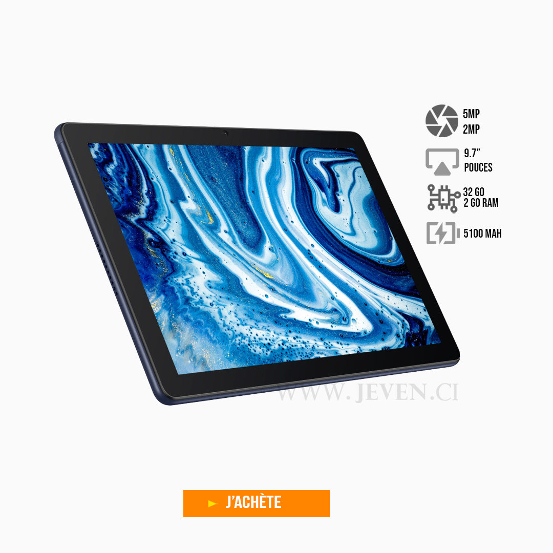 Tablette Huawei MatePad T10- 9.7 Pouces- 4G- 2Go 32Go- Android 10 – Jeven