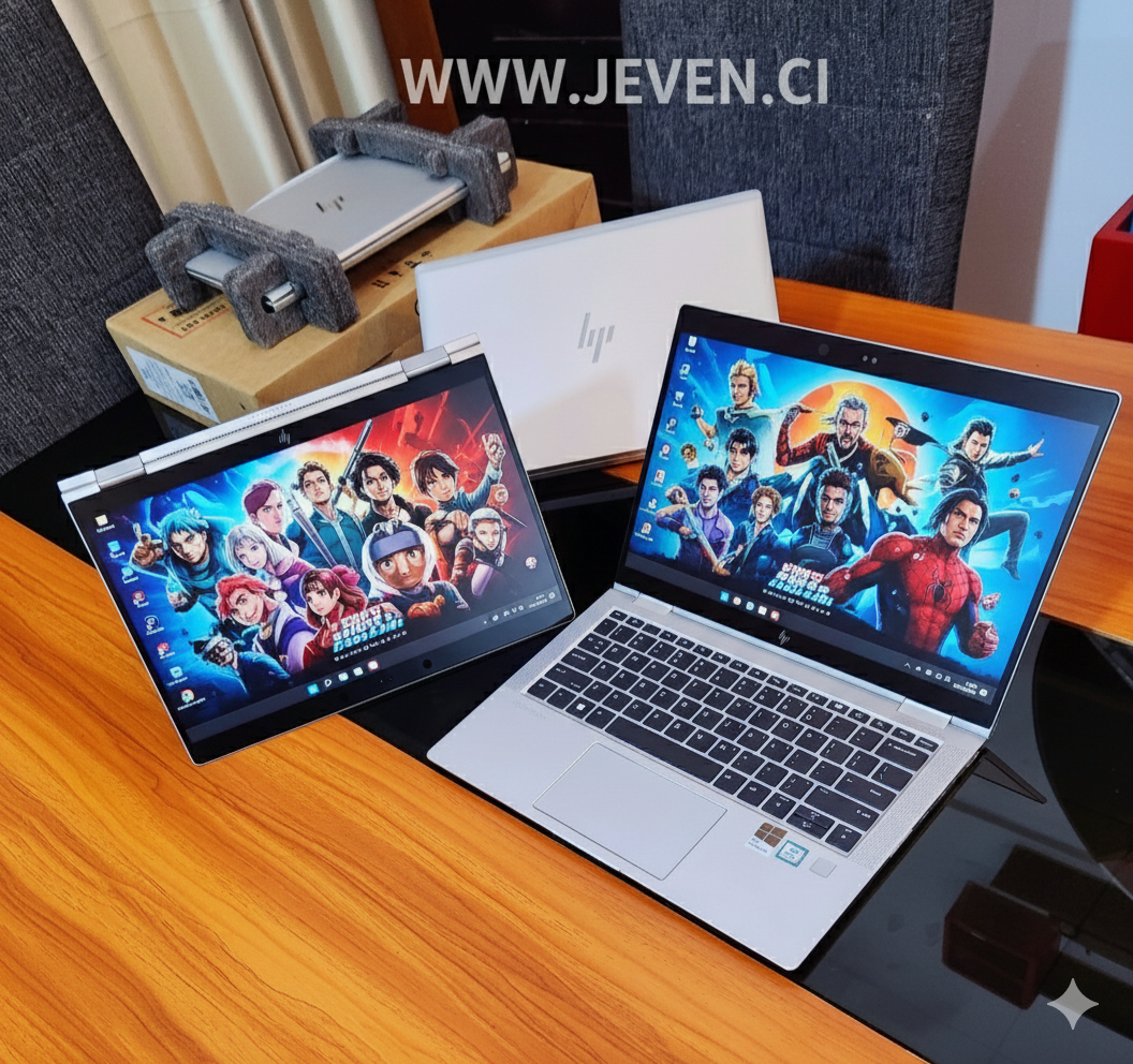 HP EliteBook X360 1030 G3 – Core i5-8650U - 16 Go RAM - 1 To SSD - Écran Tactile QHD 13.3’’ Pliable 360° - Reconnaissance Faciale & Audio B&O – Le Convertible Haut de Gamme pour Esprits Dynamiques