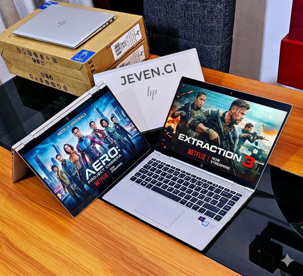 HP EliteBook X360 1040 G6 – Core i5-8G, 1 Tera SSD, 16 Go RAM, Écran Tactile QHD Pliable 360°