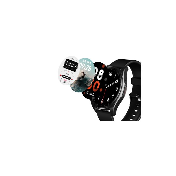 La Tecno Watch 3 - Montre Connectée Sport & Chic – Écran 1,39", Appels Bluetooth, Suivi Santé Complet, Certification IP68, L'Assistant Intelligent Polyvalent pour iOS et Android