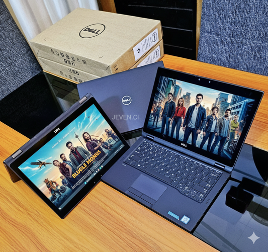 DELL Latitude E5289 2-in-1 Core i7 7e- avec Rec Faciale- 16Go 512Go SSD - 12,5"- Occasion- Tactile et Pliable