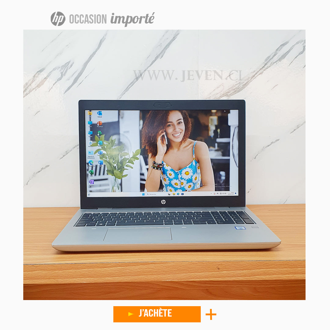 HP Elitebook 650 G4 i5 8e Gen- Occasion- 16Go 512Go SSD - 15.6"