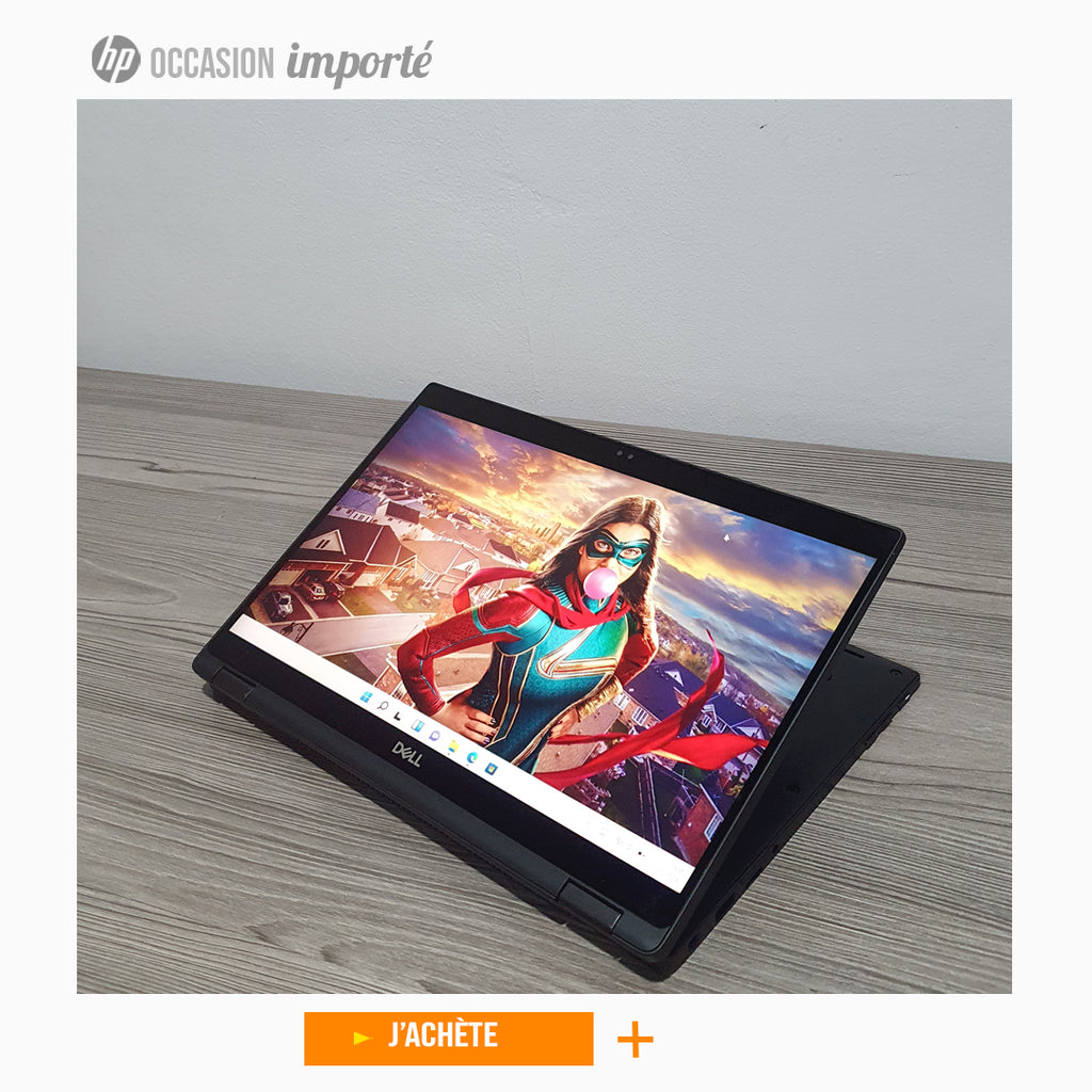 Dell Latitude 7390 2-in-1-  i7™ 8e- Tactile et Pliable- 16Go 1 TERA SSD - 13.3"- Noir