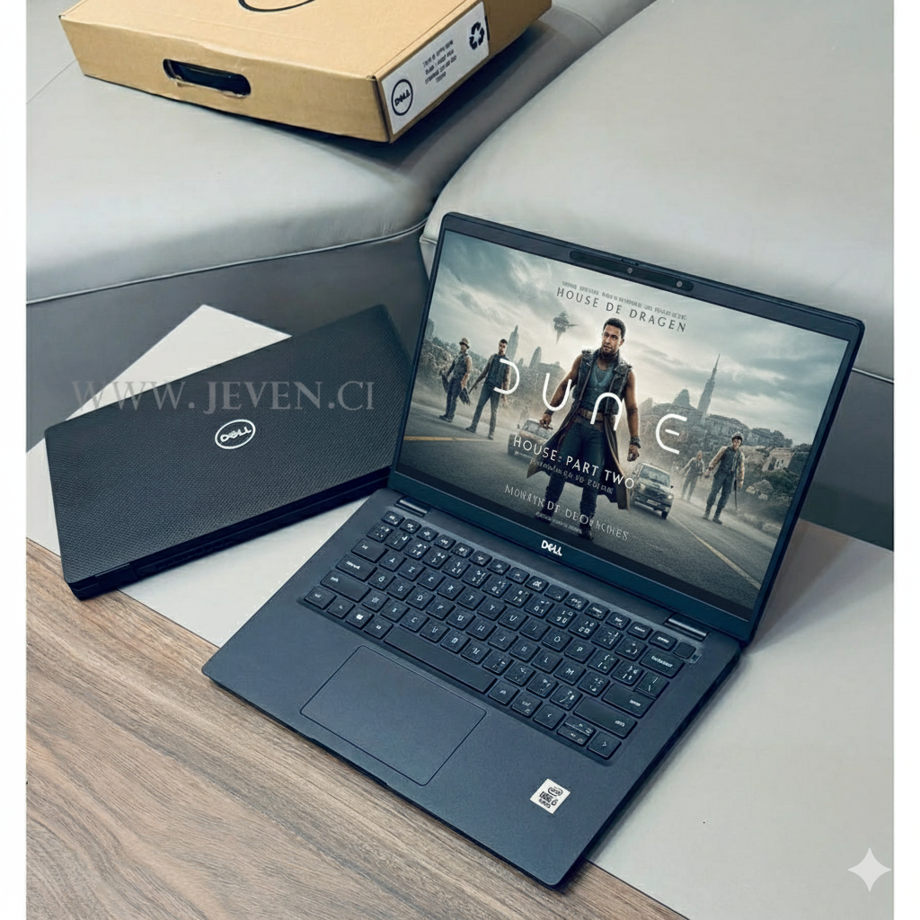 Dell Latitude 7410 – Core i5-10310U, Écran Tactile 14" UHD, 512 Go SSD, 16 Go RAM, Reconnaissance Faciale, Occasion avec Carton