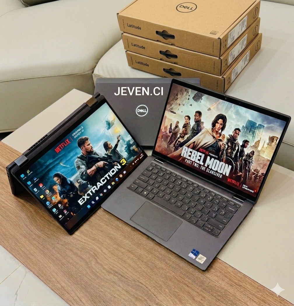 Dell Latitude 7410 2-in-1 – Core i7-10G, 1 Tera SSD, 16 Go RAM, Écran Tactile Pliable x360, Face ID, La Machine de Guerre Convertible pour Leaders Connectés