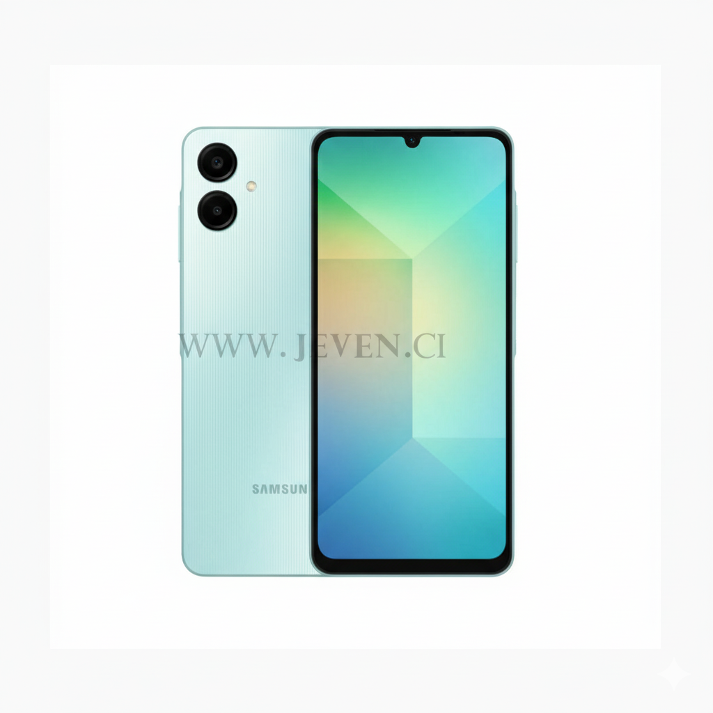 Samsung Galaxy A06 – 50 Mpx, 128 Go, 4 Go RAM, Android 14, Batterie 5000 mAh, Puissance & Fiabilité au Meilleur Prix