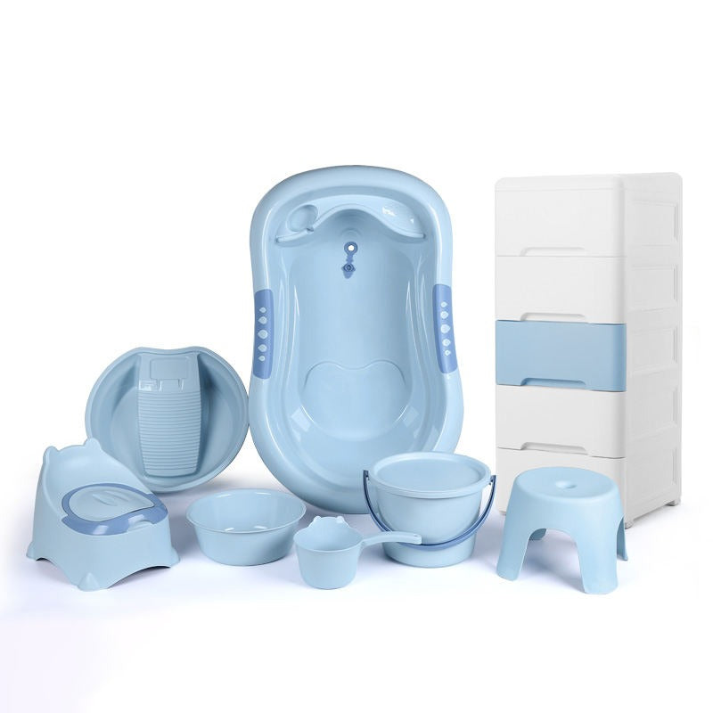 Ensemble berceau de bain pour bébé avec armoire à rangement- pot chaise- ensemble Kit de bain bébé