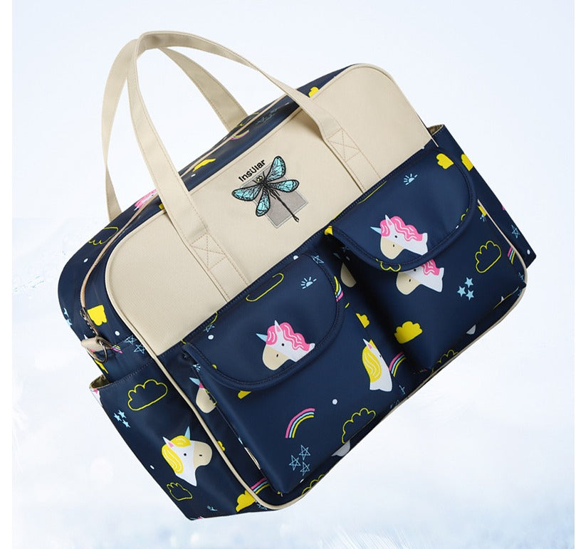 Sac à couches à bandoulière, fourre-tout imperméable de grande capacité pour dames, sacoche pour maternité