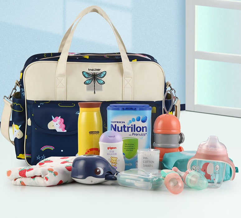 Sac à couches à bandoulière, fourre-tout imperméable de grande capacité pour dames, sacoche pour maternité