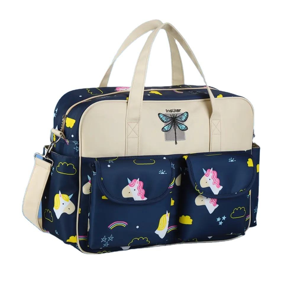 Sac à couches à bandoulière, fourre-tout imperméable de grande capacité pour dames, sacoche pour maternité