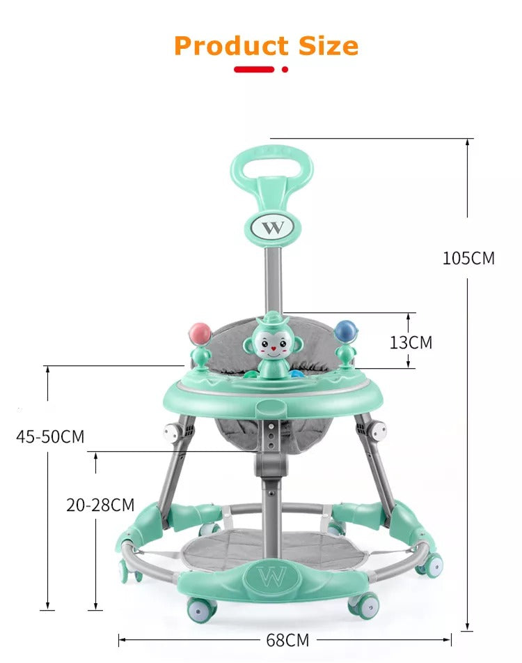 Poussette à hauteur réglable pour bébé- Nouveau design moderne