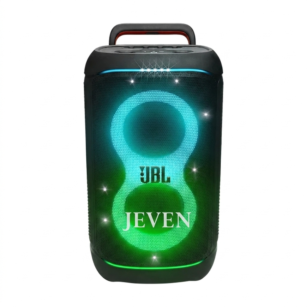 JBL PartyBox 520 – Puissance 400W, Autonomie 15h, Éclairage LED Dynamique, Idéale pour vos Soirées, Événements et Karaoké