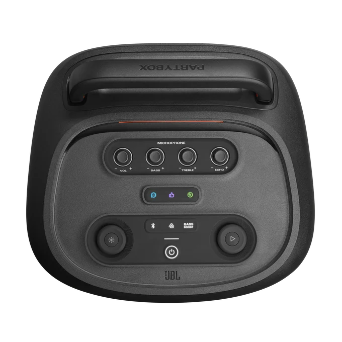 JBL PartyBox 520 – Puissance 400W, Autonomie 15h, Éclairage LED Dynamique, Idéale pour vos Soirées, Événements et Karaoké