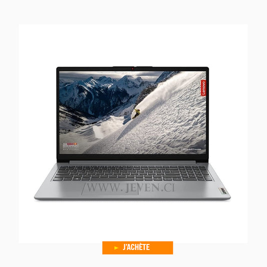 Lenovo Ideapad 1  15IGL7 - Dual Core - 256Go SSD 4Go - 15.6" - Nouveau dans Carton