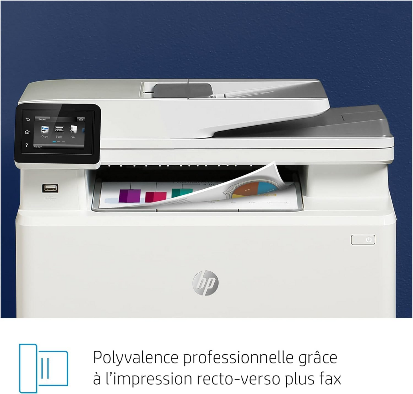 Imprimante Laser HP Color LaserJet Pro M283fdw - Impression, copie, numérisation, fax Couleur