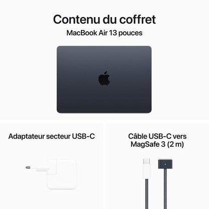 Apple MacBook Air 2024- M3-  13.6"- Nouveau dans Carton