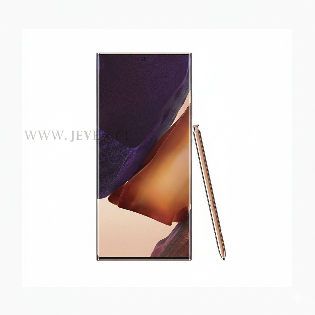 Samsung Galaxy Note 20 Ultra – 8 Go RAM, 256 Go, Écran 6.9” QHD+, Triple Caméra 108 Mpx, Stylet S-Pen, 4500 mAh – Reconditionné à Neuf - Zéro Perte, 100% Puissance