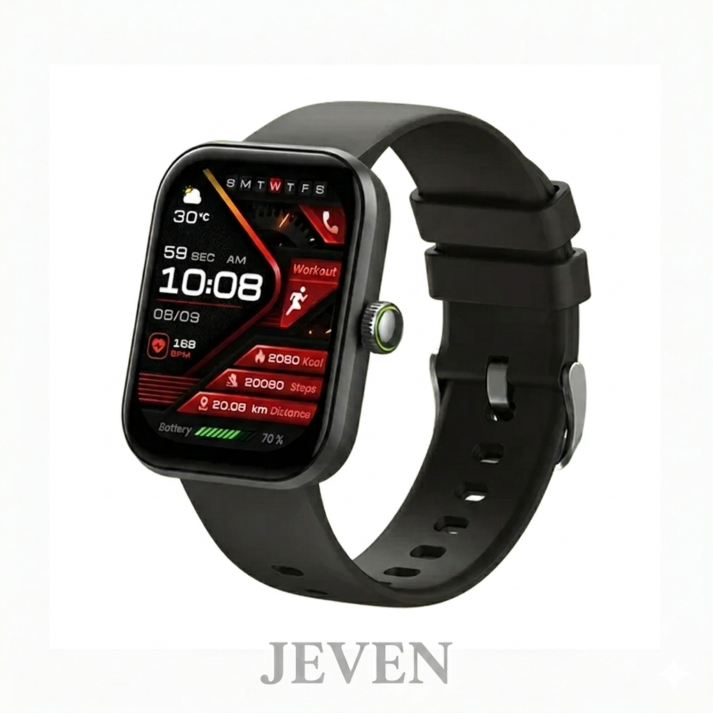 Oraimo Watch Nova 2N – Montre Connectée HD, Appels Bluetooth, Suivi Santé & Sport complet, L'Alliance Parfaite du Style et de la Praticité au Quotidien