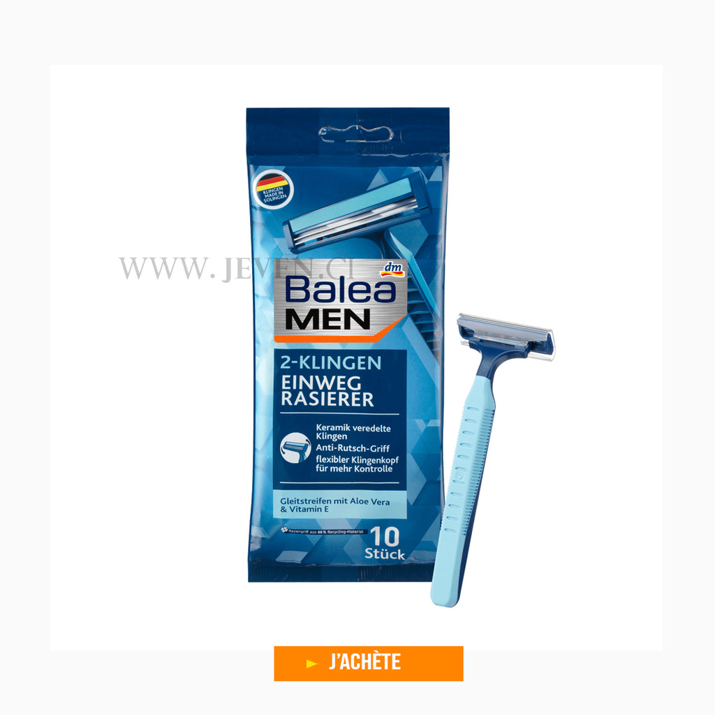 Rasoirs jetables Balea avec 2 lames, 10 pcs