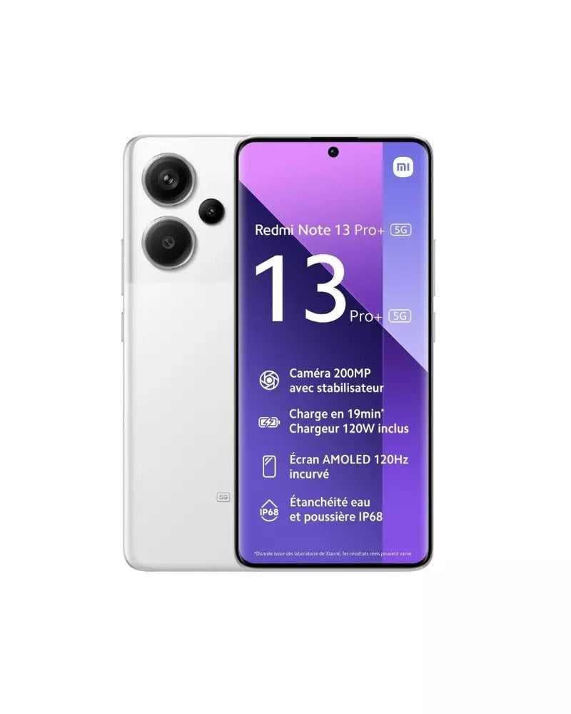 Xiaomi Redmi Note 13 PRO PLUS 5G - 16MP/200+8+2MP- Ecran 6.67" incurvé Amoled