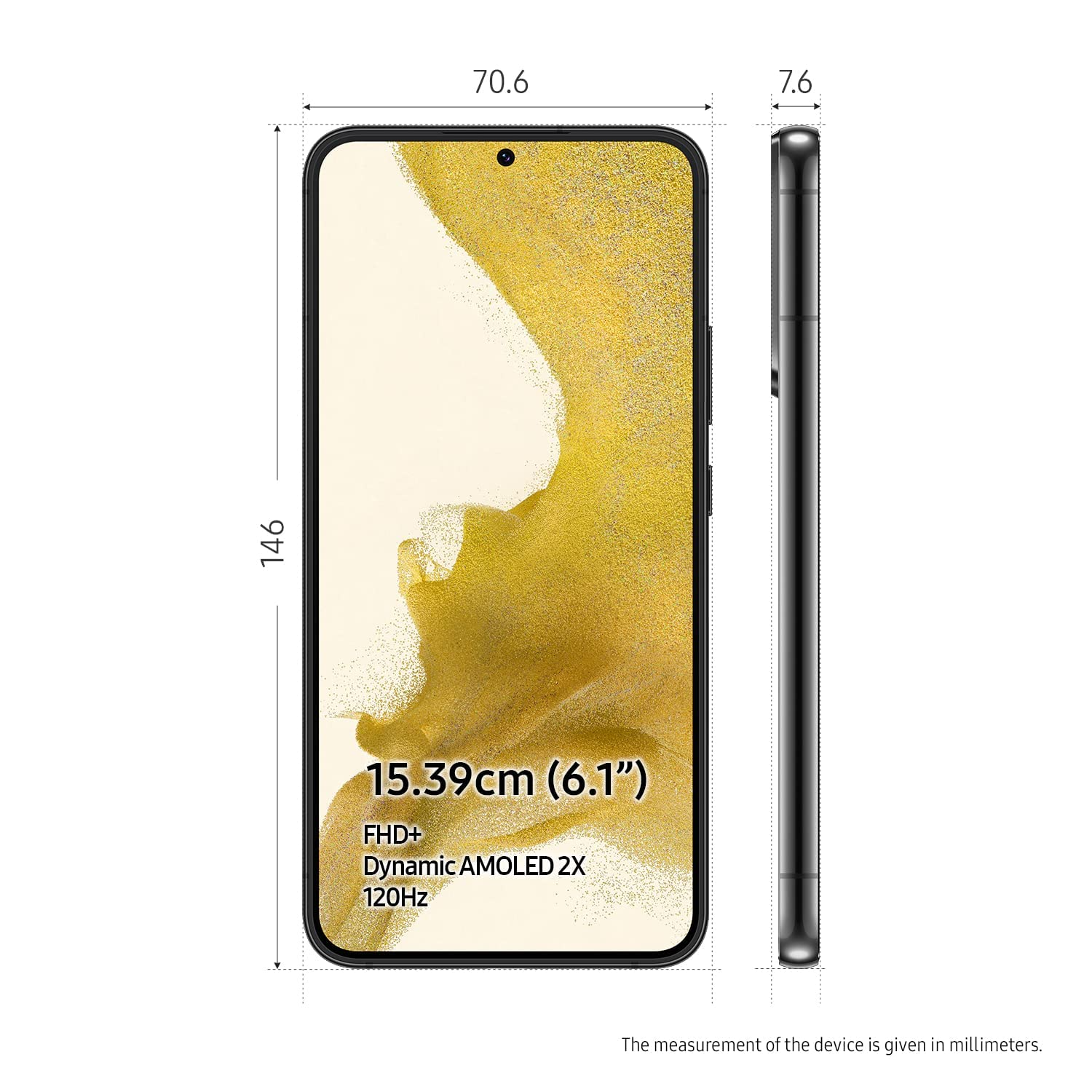 Samsung S22- Dual Sim 5G- 8Go 128Go- 10MP/50MP- Dual Sim 5G- 6,1"