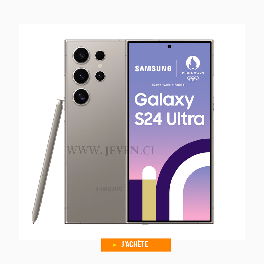 SAMSUNG Galaxy S24 Ultra - 12Go 512Go - 256Go - 12MP/200+50+10MP- Dual Sim 5G- 6,8" - Snapdragon 8 Gen 3 - Titanium Édition