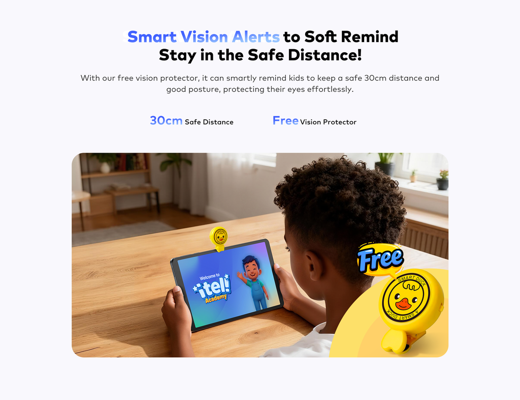 Itel VistaTab Go – Tablette Polyvalente (Éducation & Divertissement), Batterie 7000 mAh, Processeur 8-Core, La Solution Économique et Performante pour Étudiants et Familles