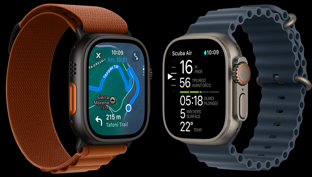 Apple Watch Ultra 3 (2025) – Titanium, 64 Go, 5G & Satellite, Résistance extrême, l’Ultra par excellence