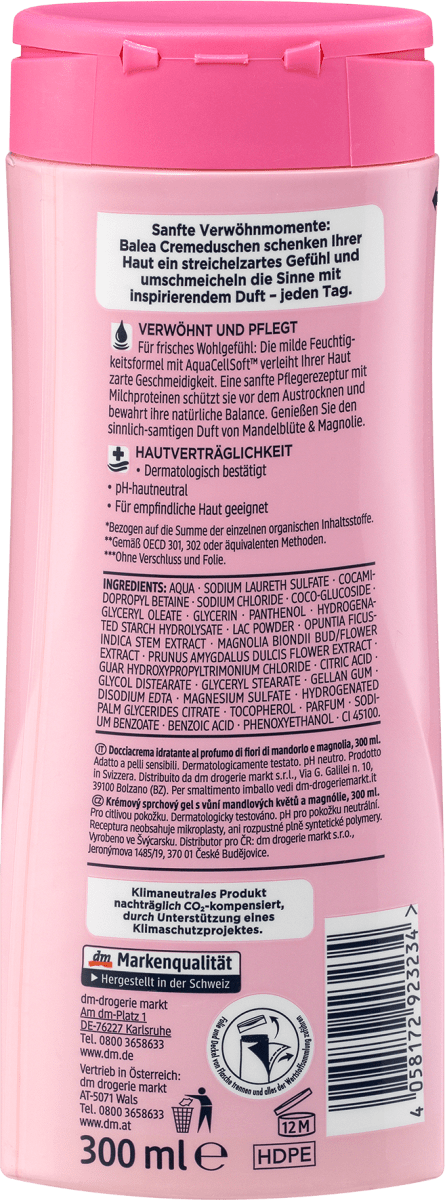 Crème de douche Mandelblüte & Magnolia, 300 ml