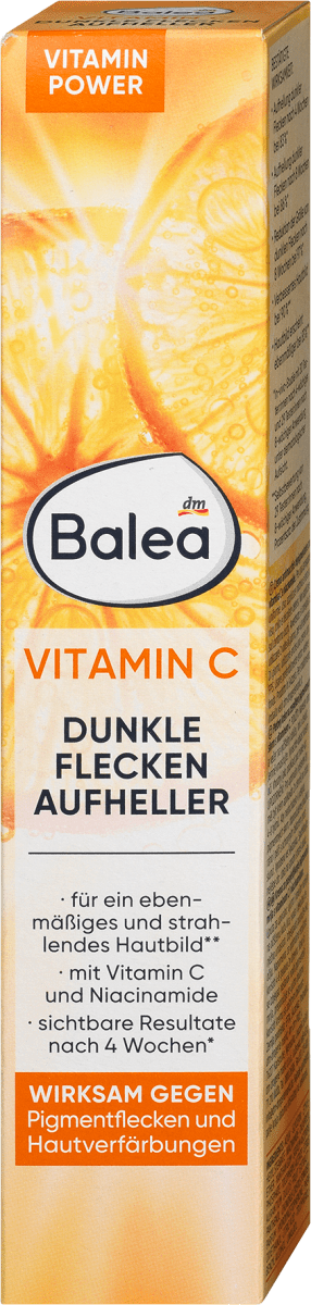 Crème visage Balea - vitamine C éclaircissante taches brunes, 50 ml