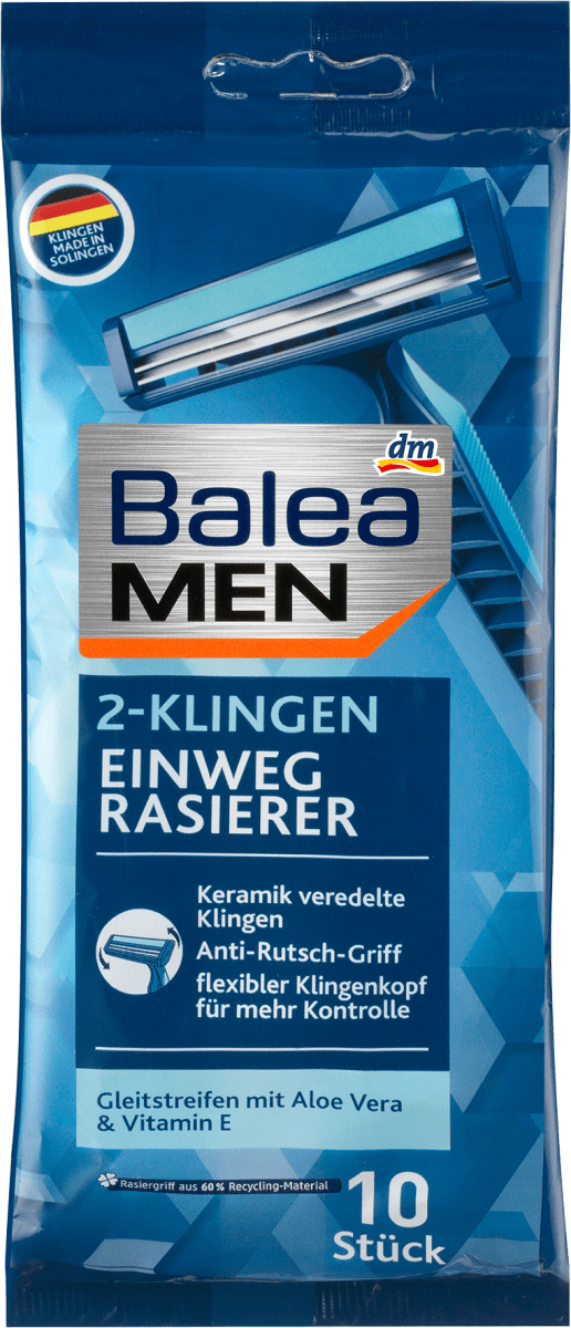 Rasoirs jetables Balea avec 2 lames, 10 pcs