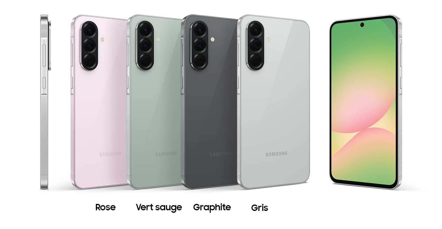 Samsung Galaxy A56 5G – Écran Super AMOLED 120 Hz - 12 Go RAM - 256 Go - Puissance & Intelligence Mobile chez Jeven