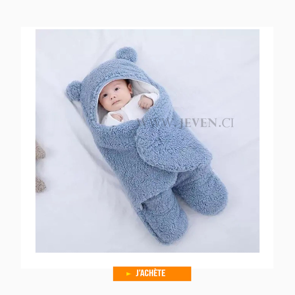 Sac de couchage confortable en coton pour nouveau-né de qualité- Tendance