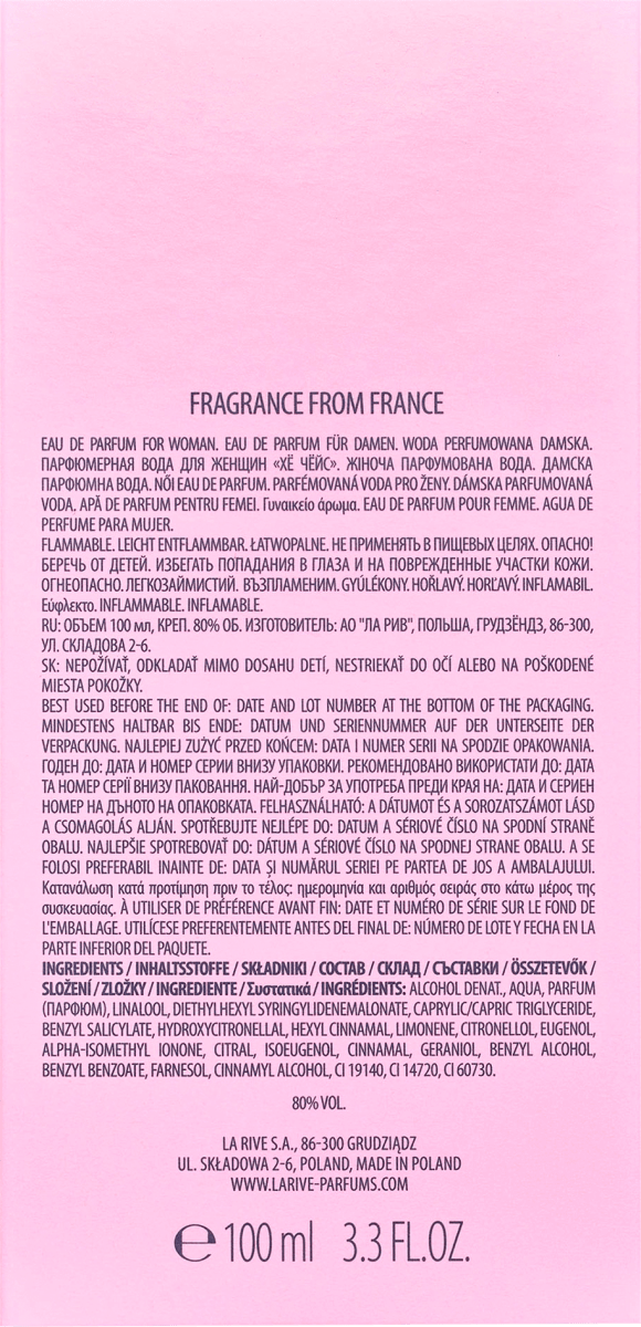 Parfums pour femmes- LA RIVE Her Choice, 100ml