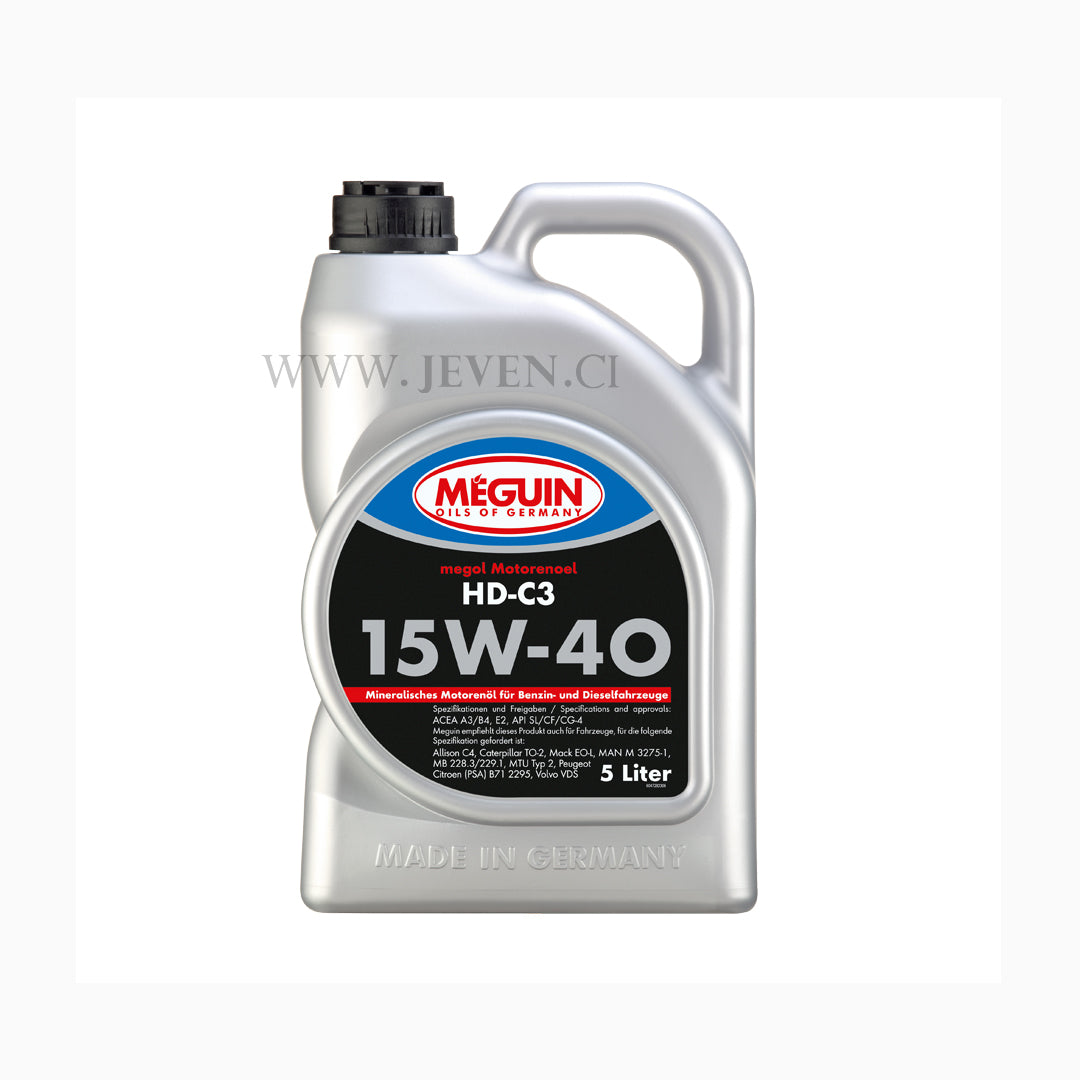 Megol huile moteur HD-C3 SAE 15W-40 - Meguin
