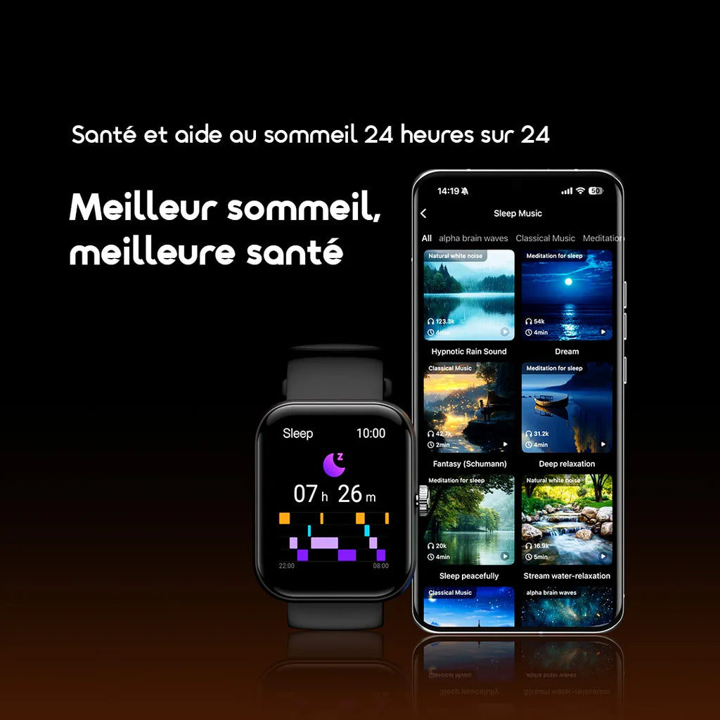 Oraimo Watch Nova 2N – Montre Connectée HD, Appels Bluetooth, Suivi Santé & Sport complet, L'Alliance Parfaite du Style et de la Praticité au Quotidien