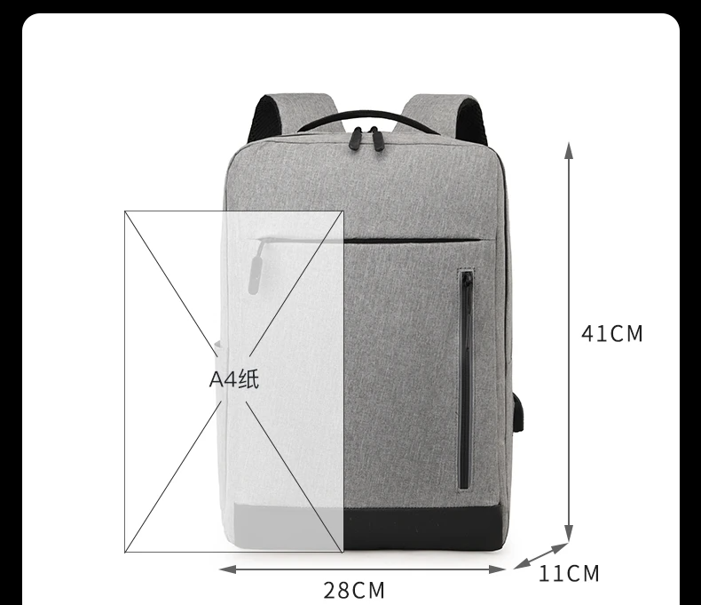 Sacs à dos pour ordinateur portable imperméables et durables, ensemble de trois pièces