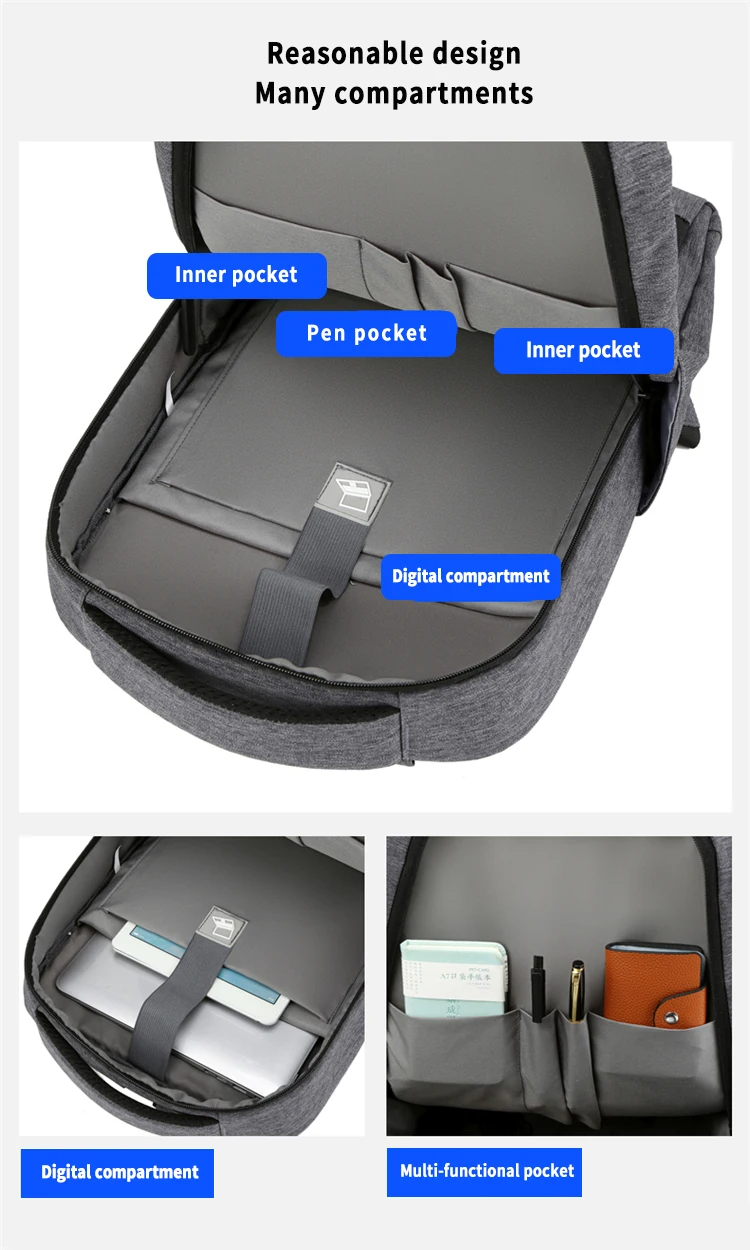 Nouveau sac à dos pour ordinateur portable de haute qualité, grande capacité, étanche et durable