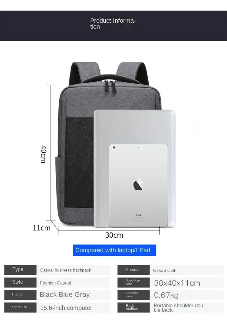 Nouveau sac à dos pour ordinateur portable de haute qualité, grande capacité, étanche et durable