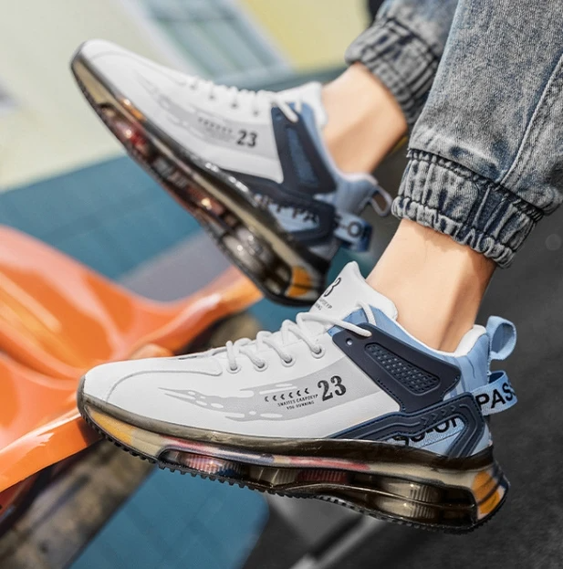 Nouvelles chaussures de sport, coussinées, semelles épaisses, douces et confortables