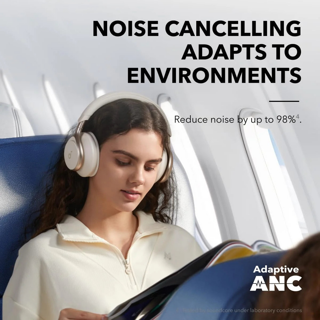 Casque Anker Soundcore Space One – ANC 98 %, Audio Haute Résolution LDAC, 40H d’autonomie, Confort Premium