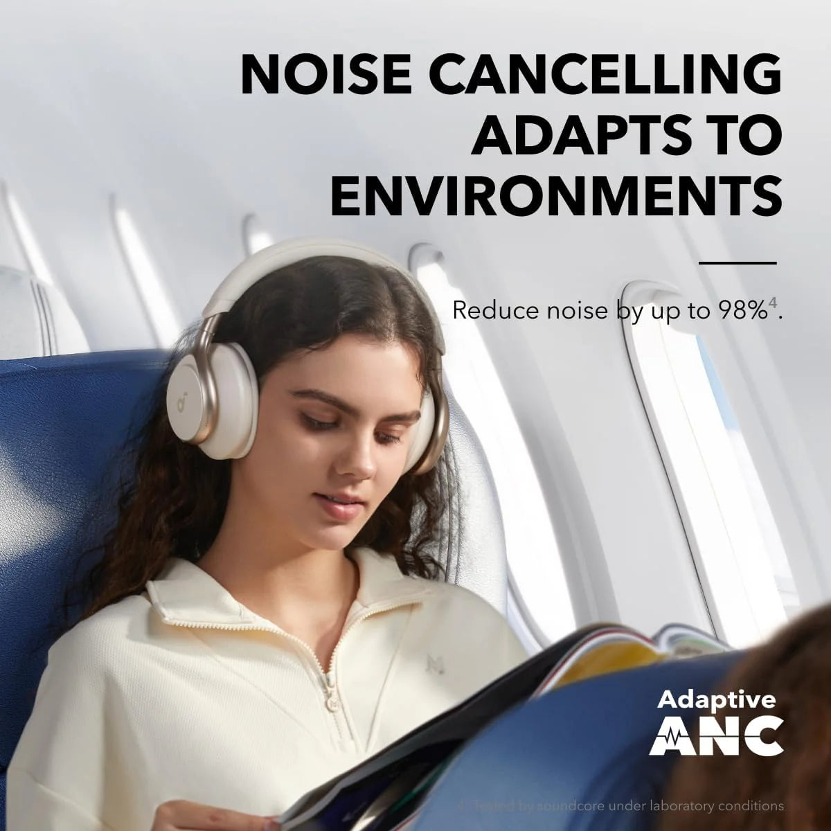 Casque Anker Soundcore Space One – ANC 98 %, Audio Haute Résolution LDAC, 40H d’autonomie, Confort Premium