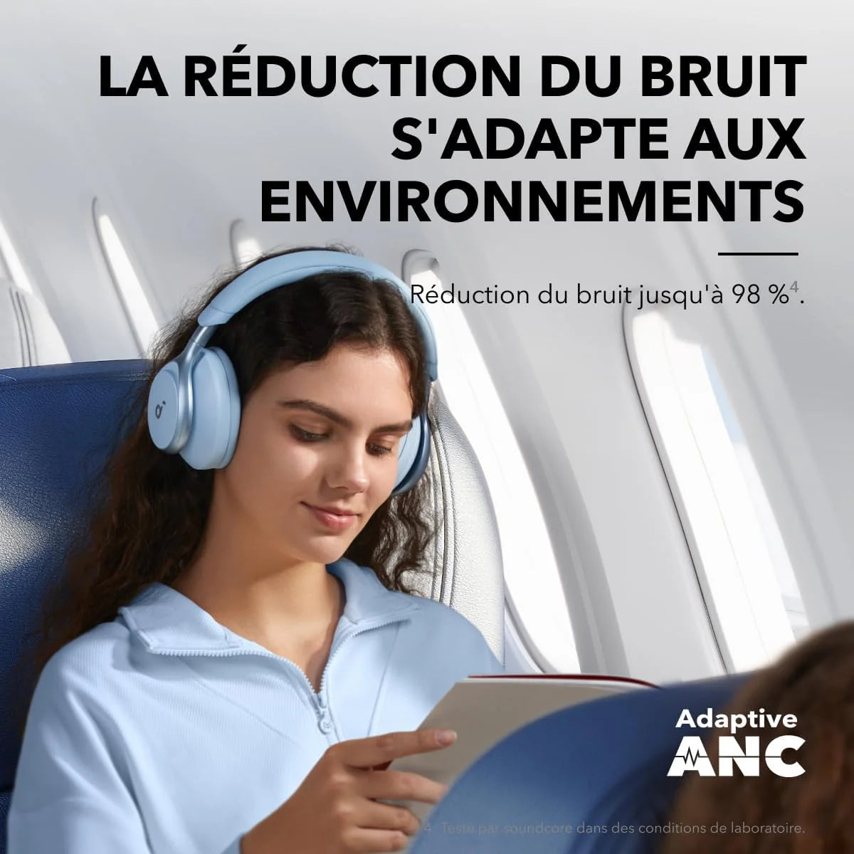 Casque Anker Soundcore Space One – ANC 98 %, Audio Haute Résolution LDAC, 40H d’autonomie, Confort Premium