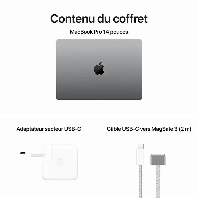 Apple MacBook Pro 2023- 512Go SSD- M3-  14" - Nouveau dans Carton